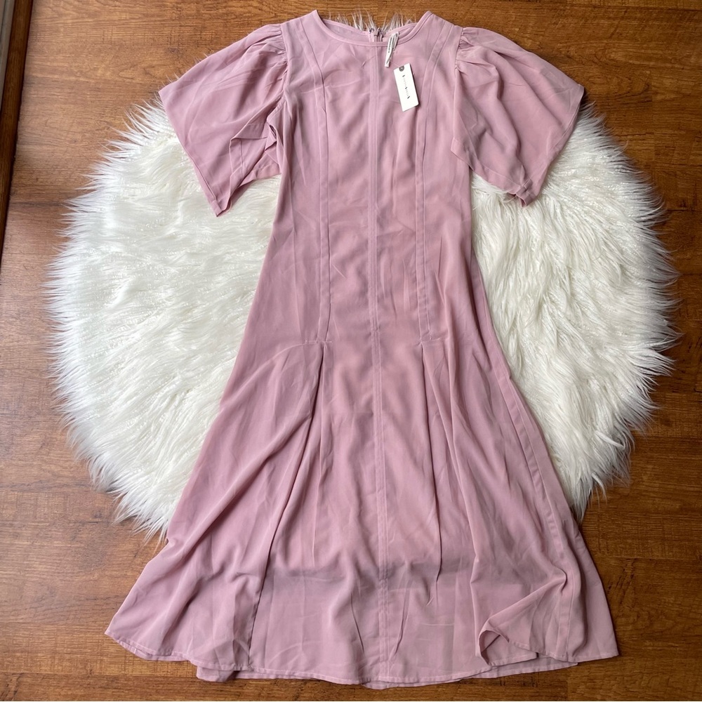 Anthropologie Blush Midi Dress